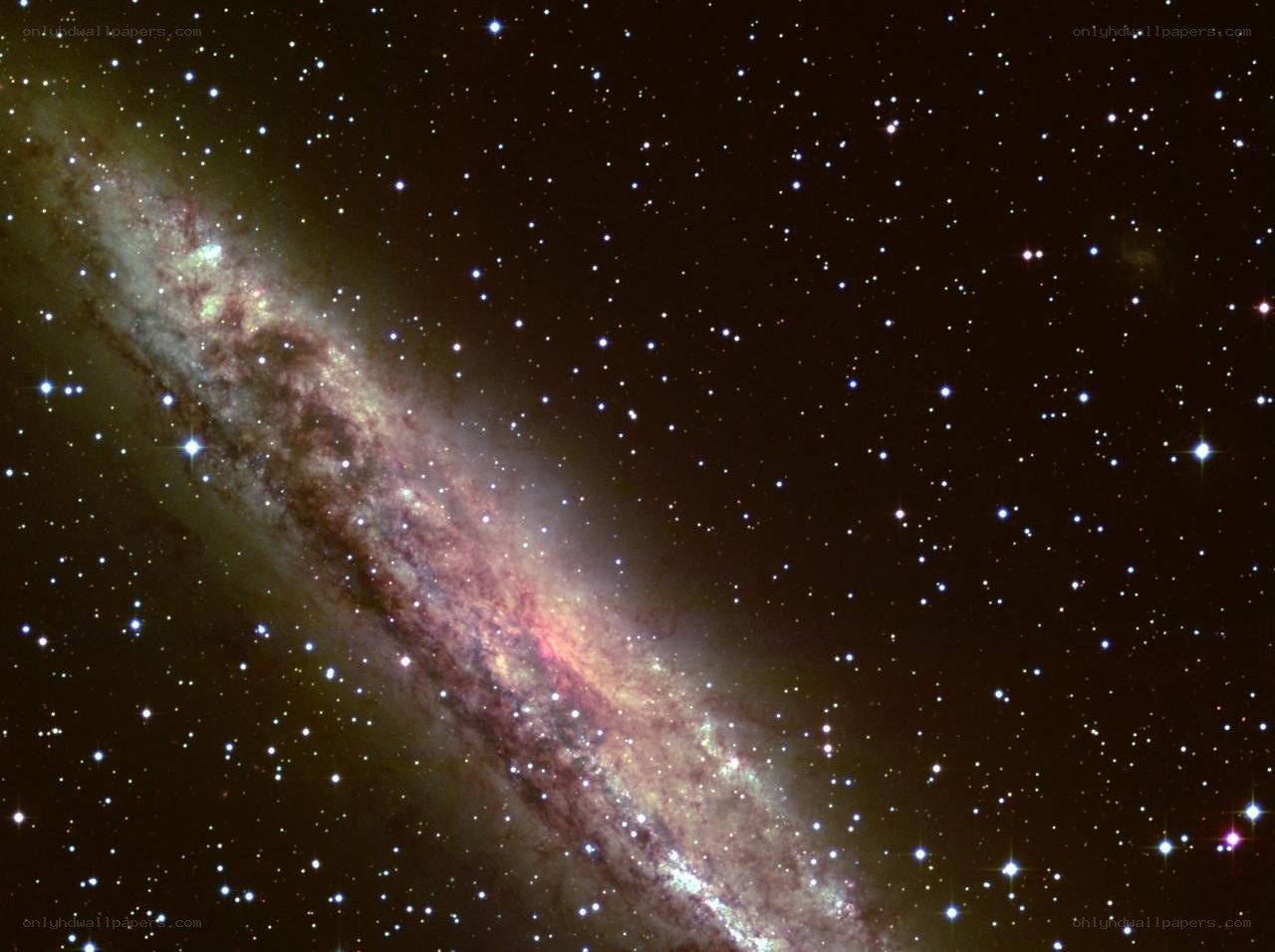 Spiral galaxy in deep space