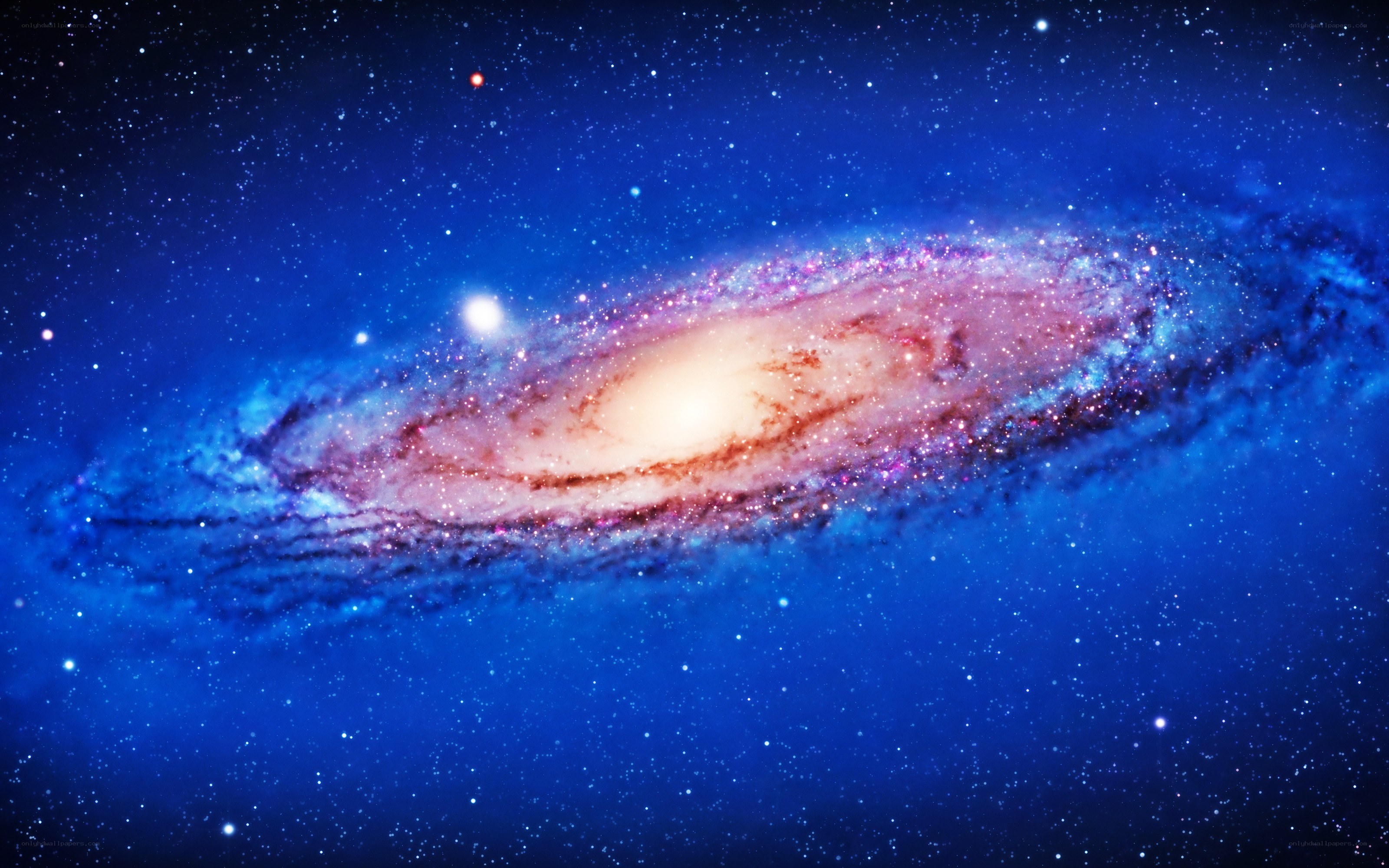 spiral galaxy in deep space