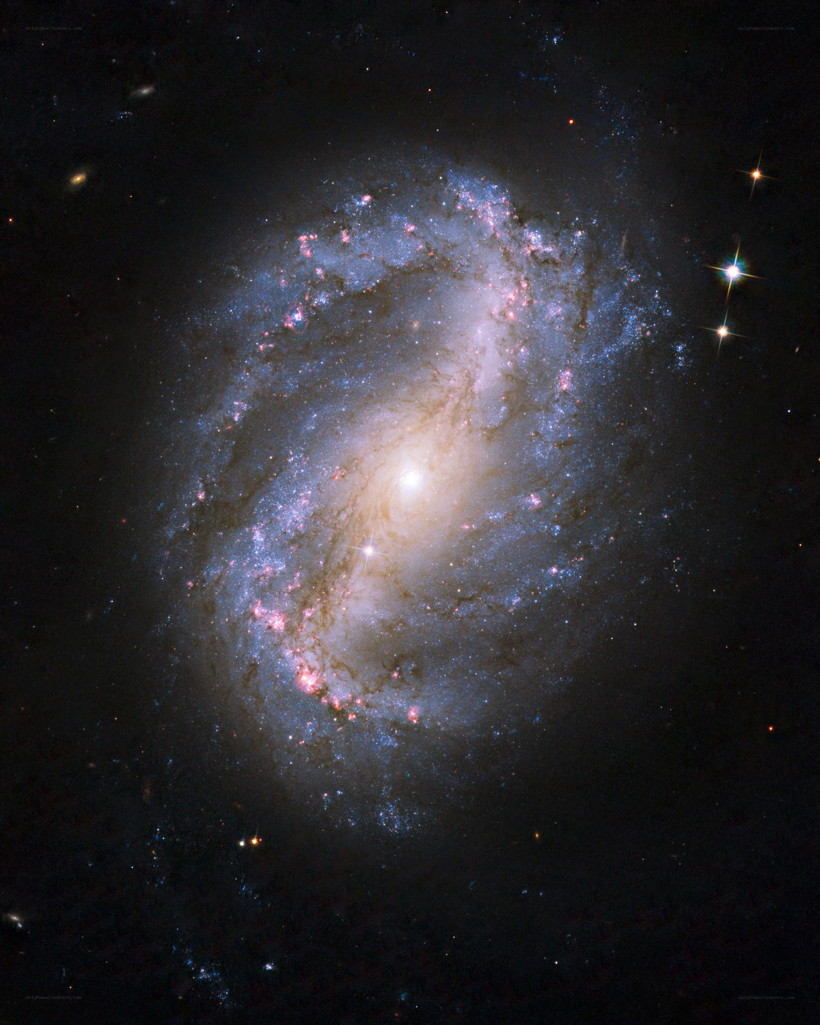 Spiral galaxy in deep space