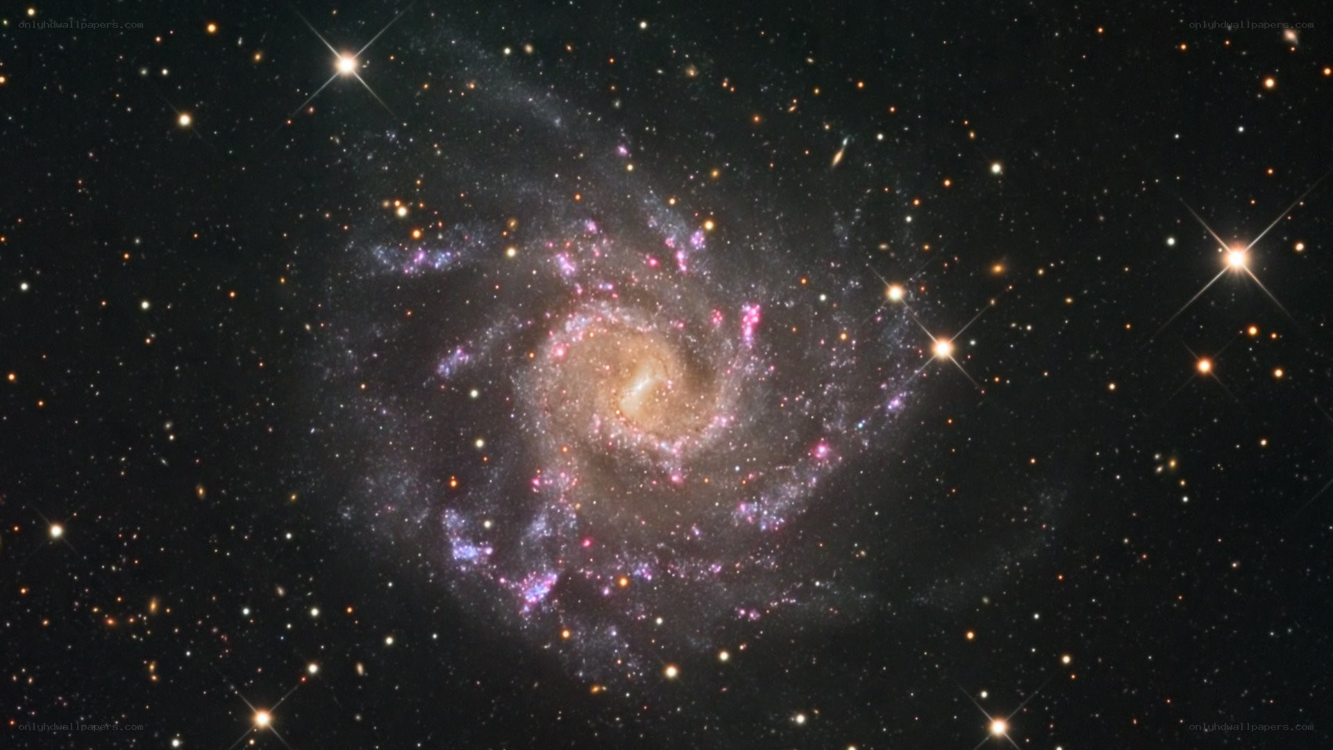 spiral galaxy in deep space