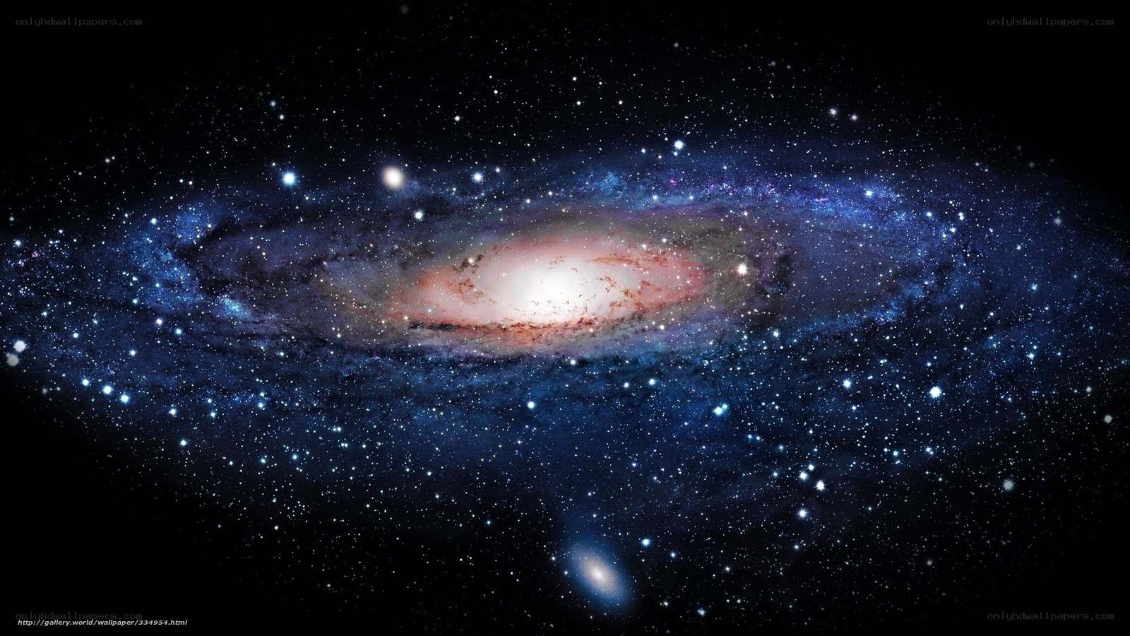 Spiral galaxy in deep space