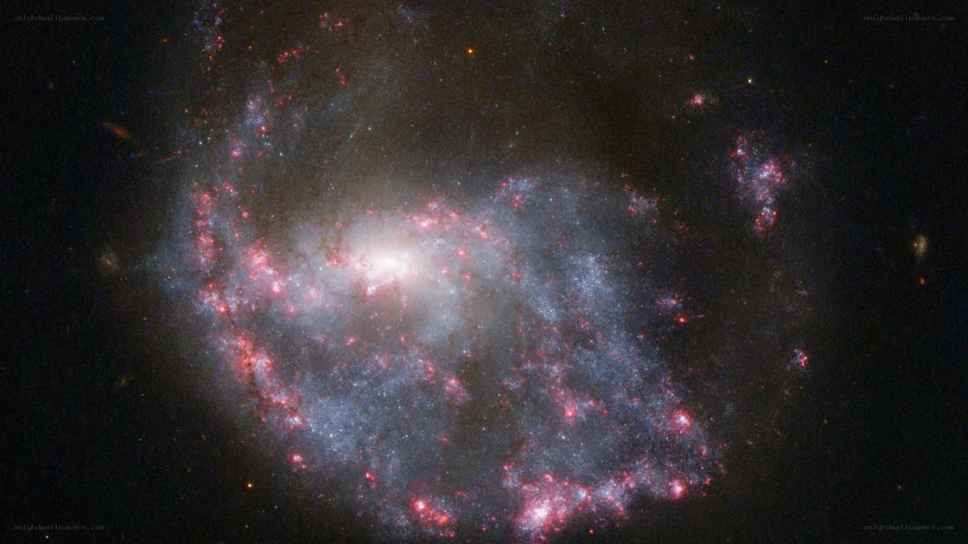 spiral galaxy in deep space