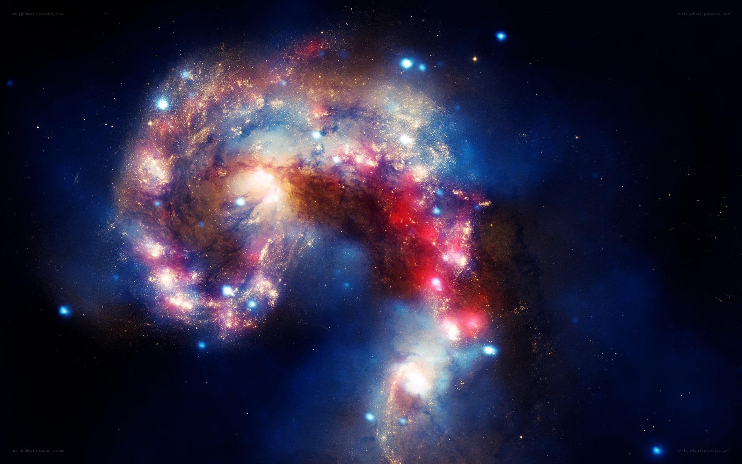 spiral galaxy in deep space