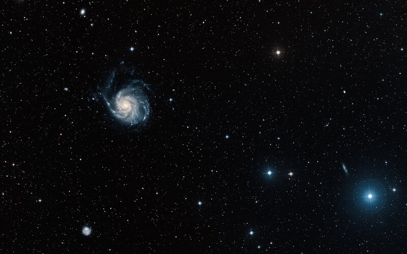 spiral galaxy in deep space