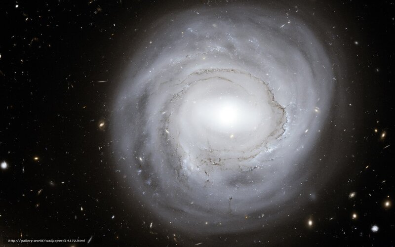 Spiral galaxy in deep space