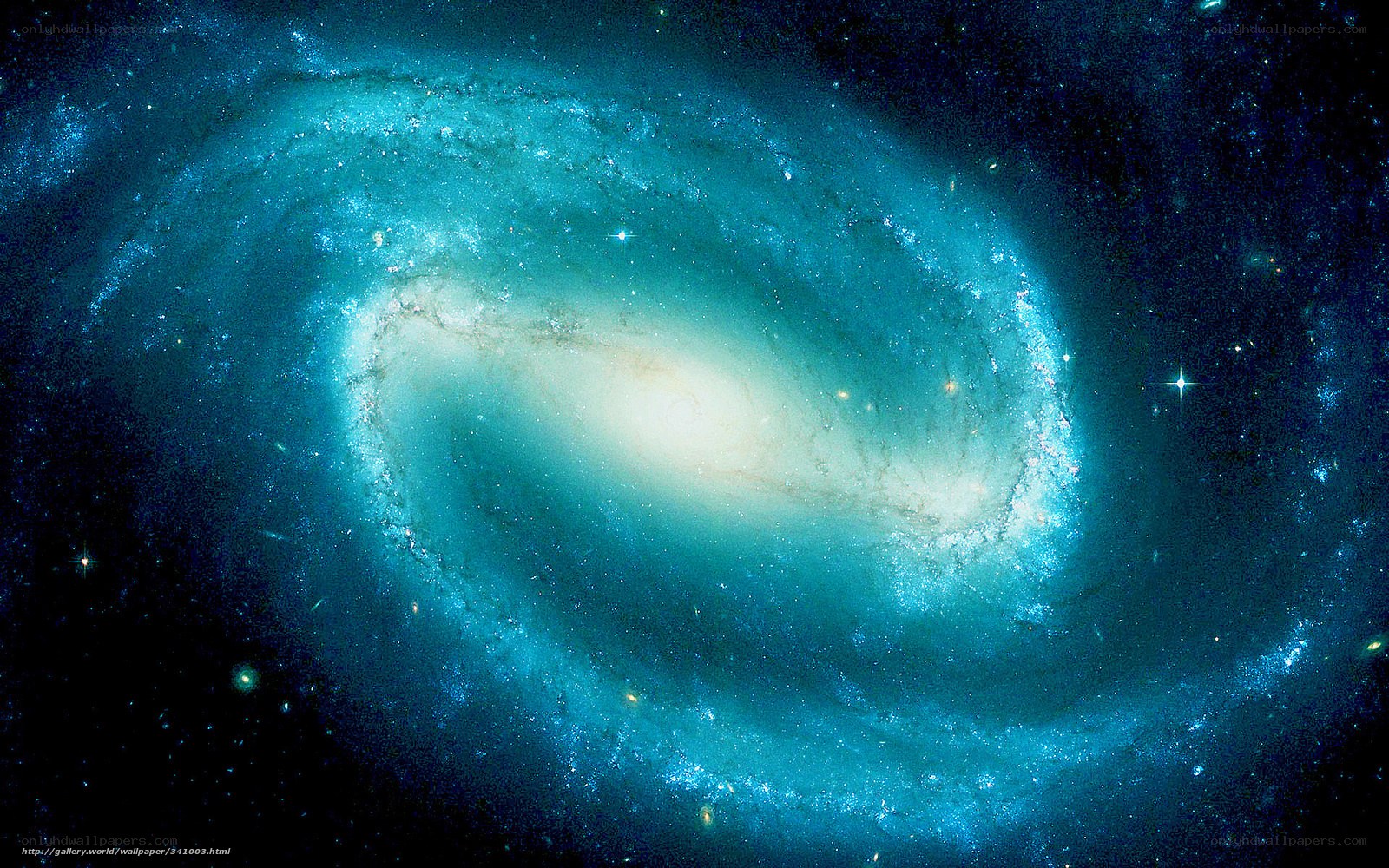 Spiral galaxy in deep space