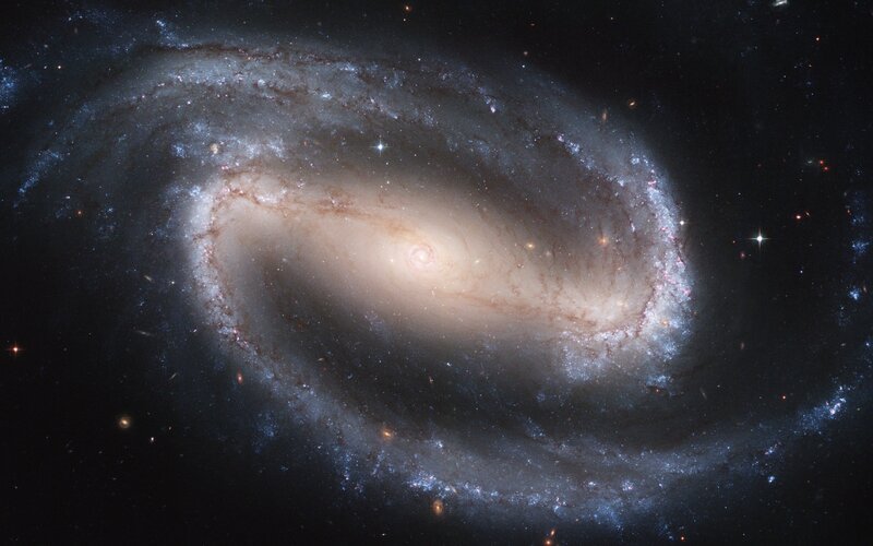 Spiral galaxy in deep space