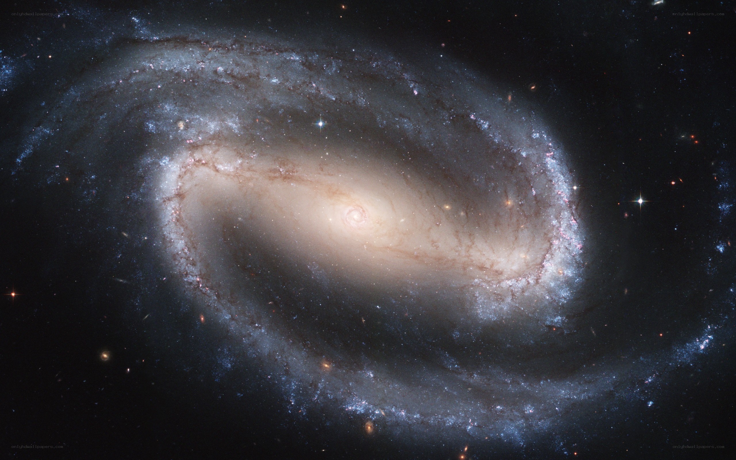 Spiral galaxy in deep space