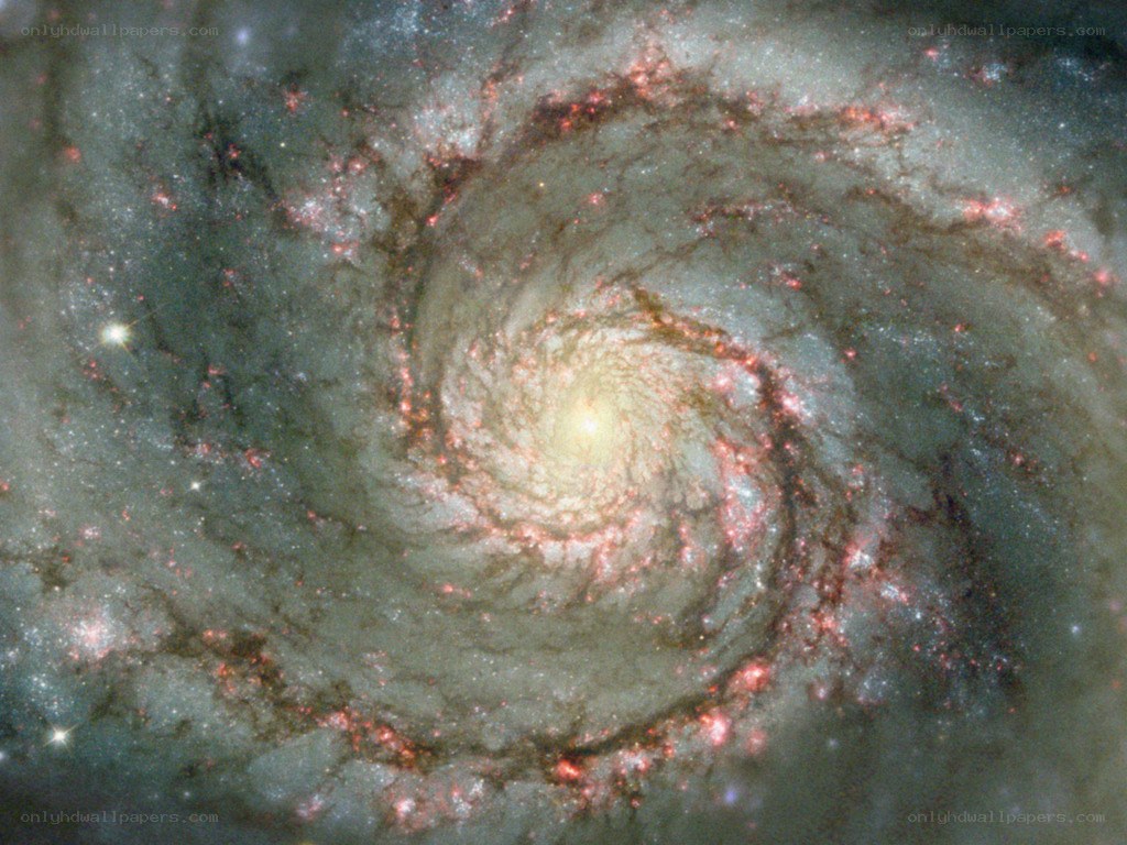 Spiral galaxy in deep space