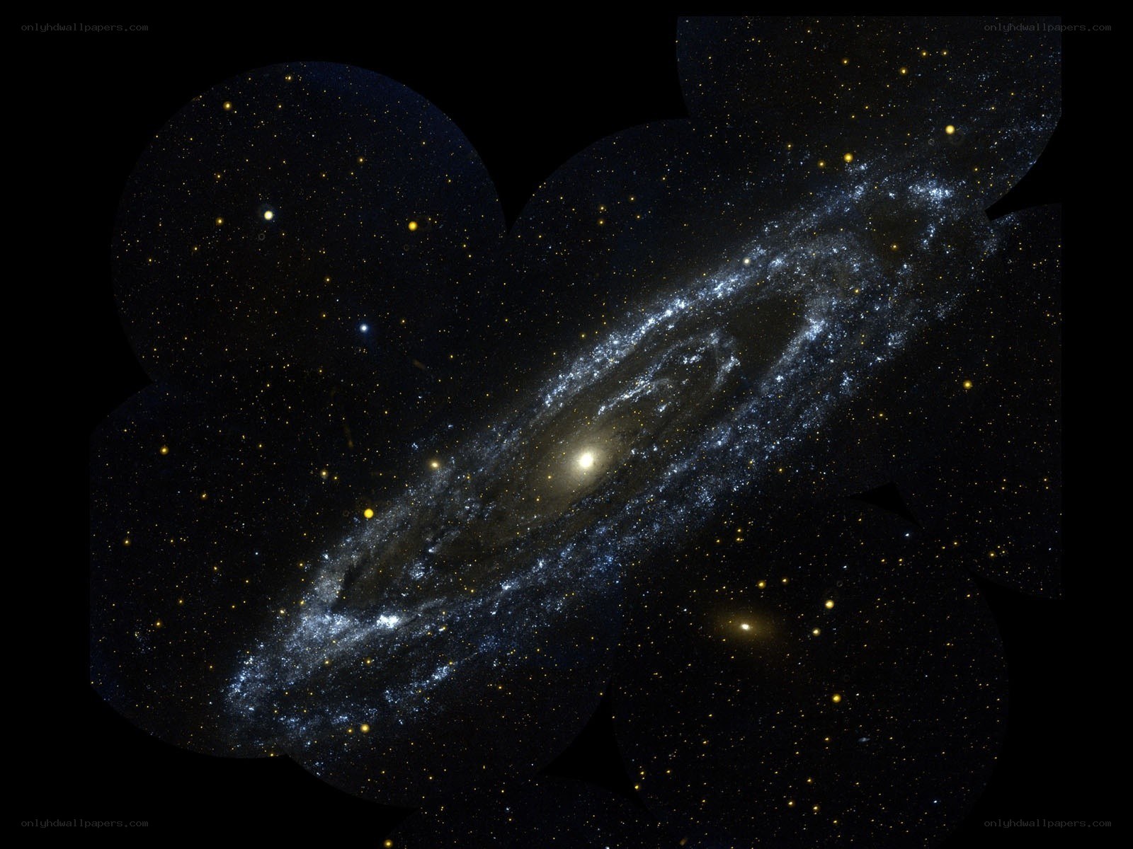Spiral galaxy in deep space