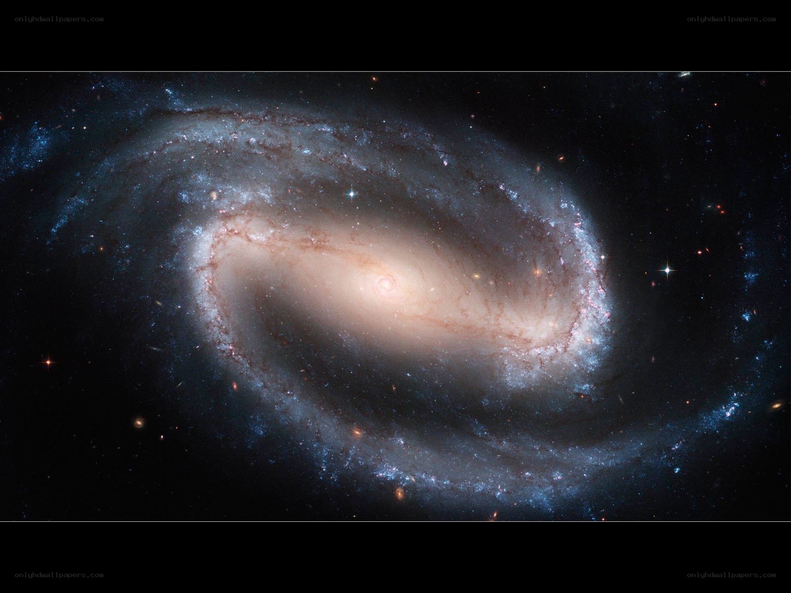 Spiral galaxy in deep space