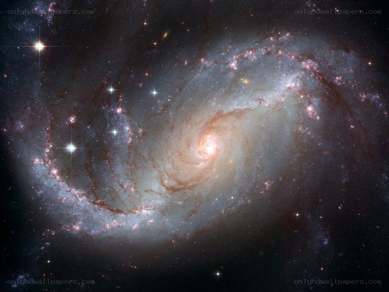 Spiral galaxy in deep space