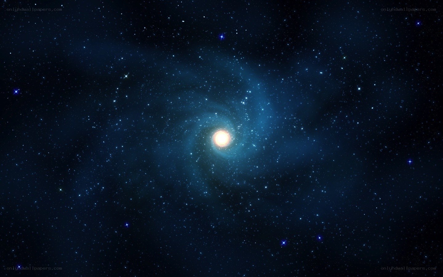 spiral galaxy in deep space