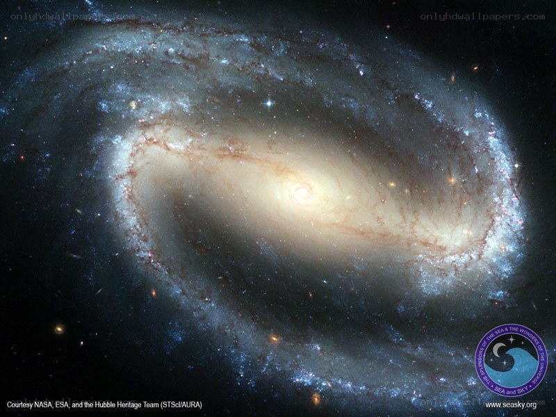 Spiral galaxy in deep space