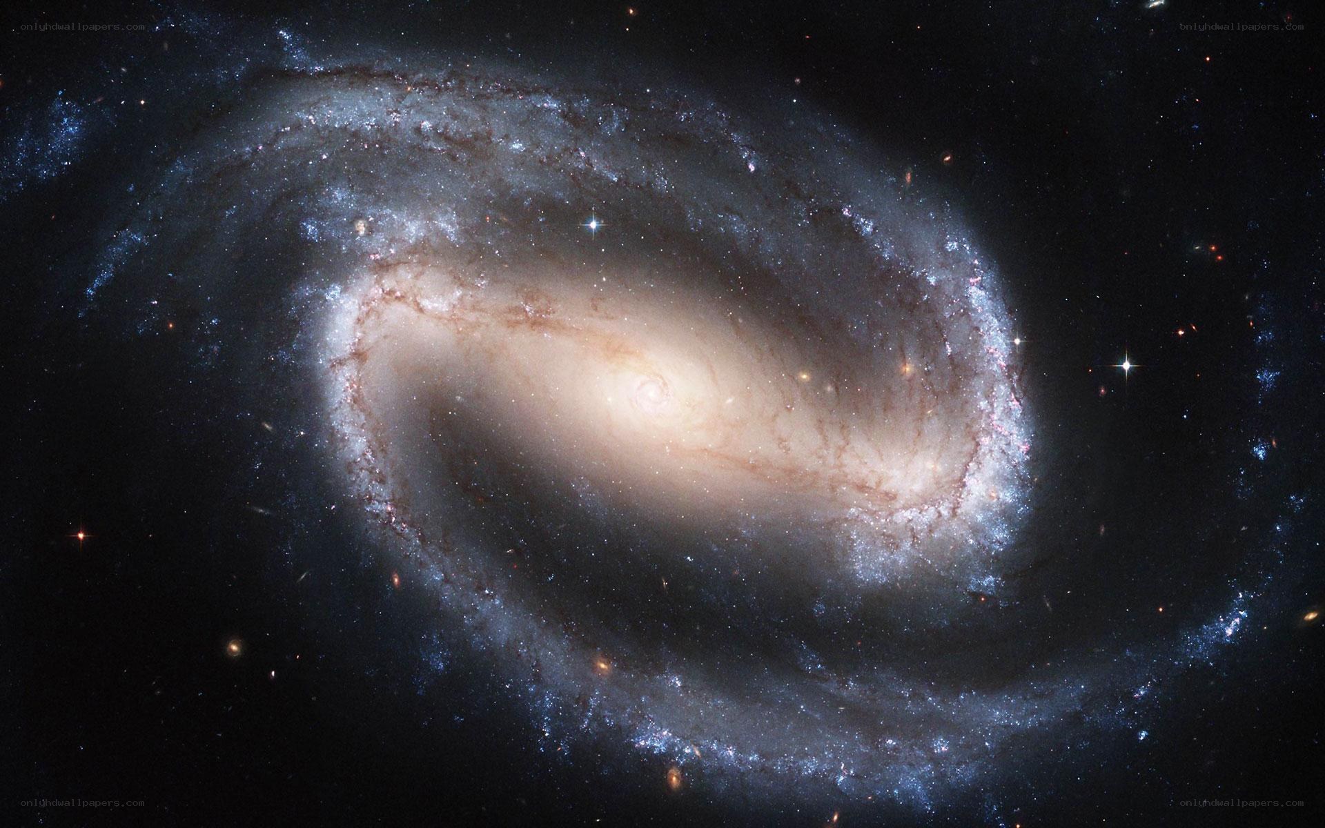 Spiral galaxy in deep space