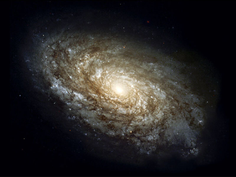 Spiral galaxy in deep space