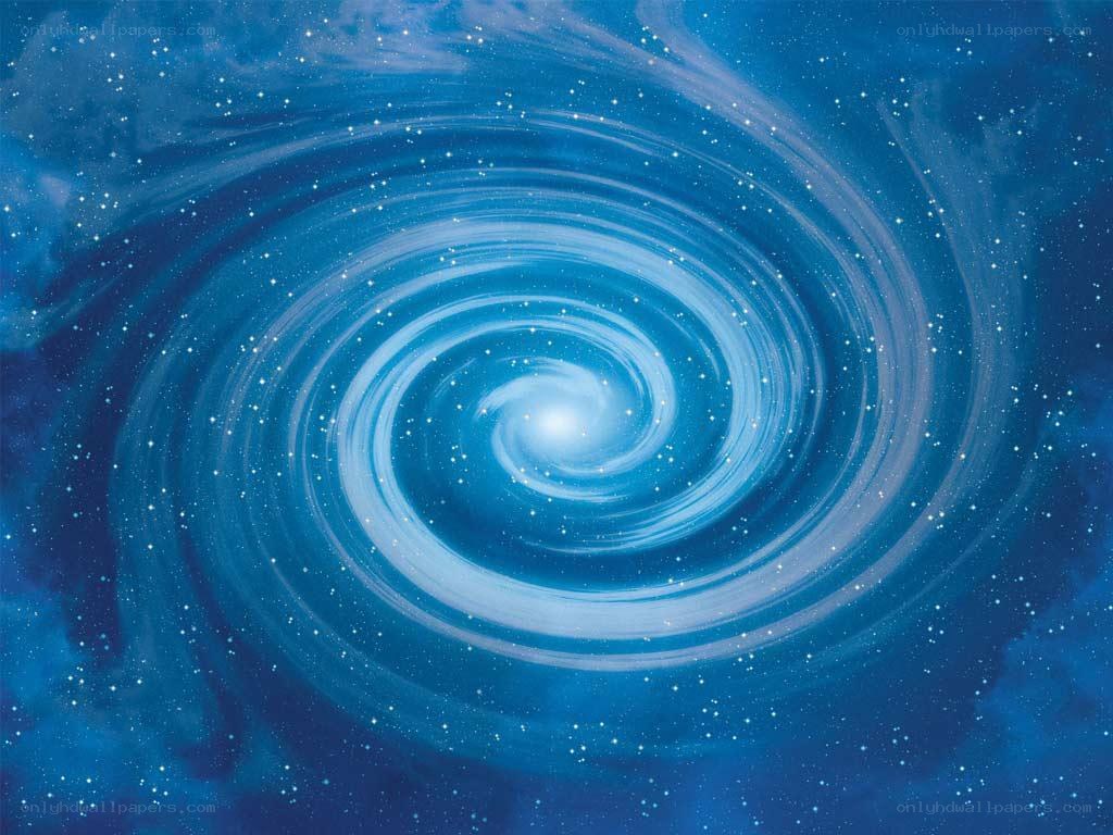 Spiral galaxy in deep space