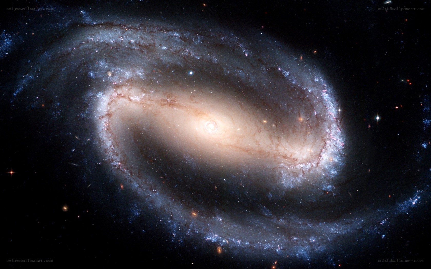 Spiral galaxy in deep space