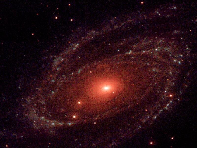 Spiral galaxy in deep space