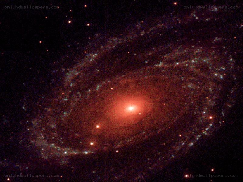 Spiral galaxy in deep space