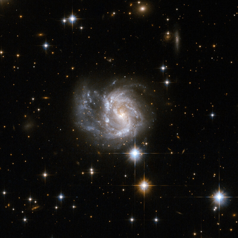 Spiral galaxy in deep space