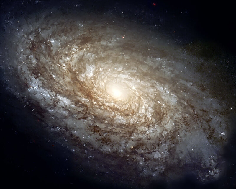 Spiral galaxy in deep space