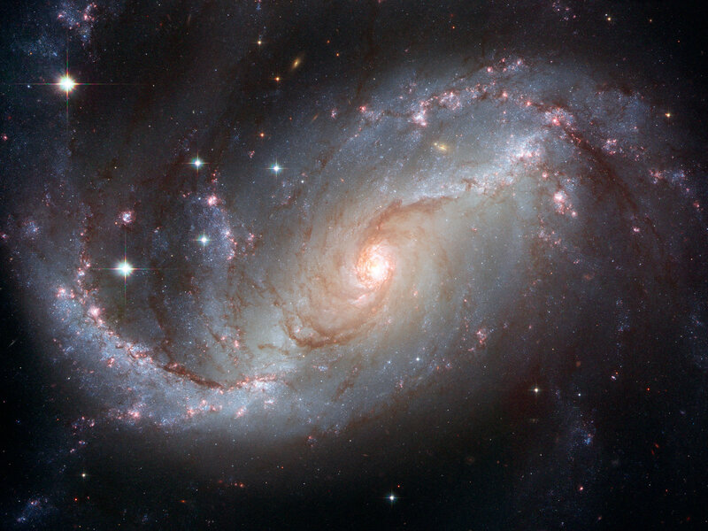 Spiral galaxy in deep space