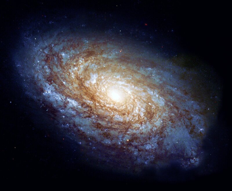 Spiral galaxy in deep space