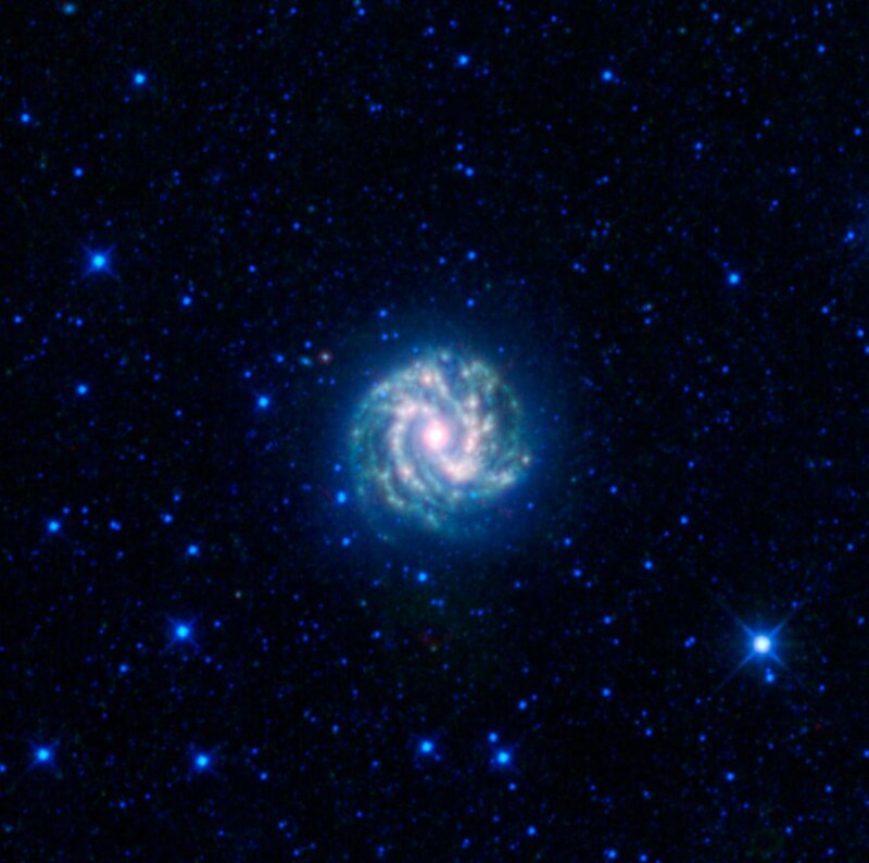 spiral galaxy in deep space