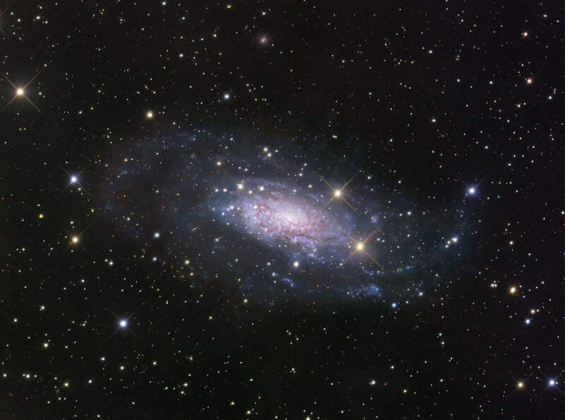 Spiral galaxy in deep space