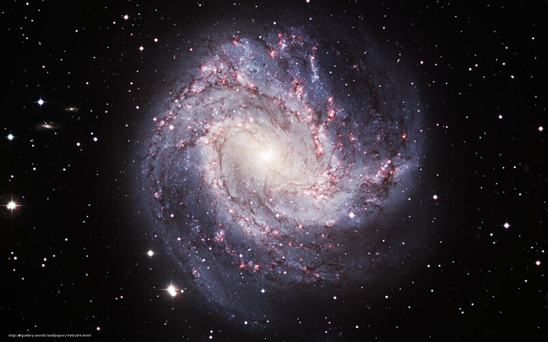 Spiral galaxy in deep space
