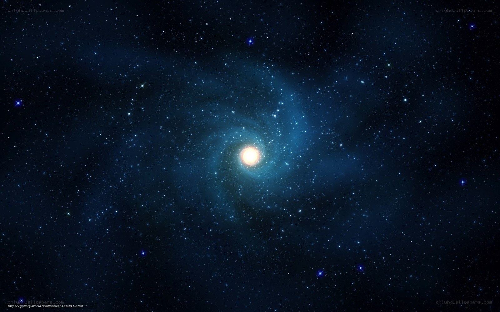 spiral galaxy in deep space
