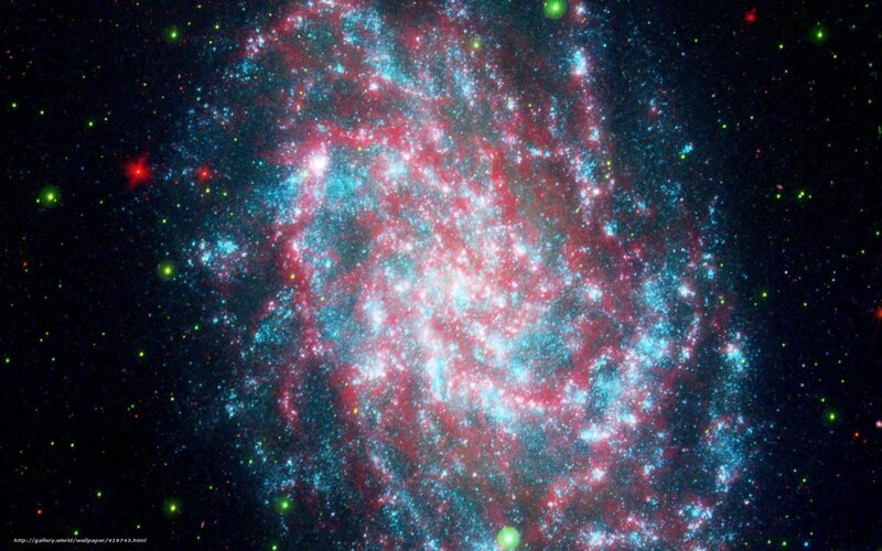 Spiral galaxy in deep space