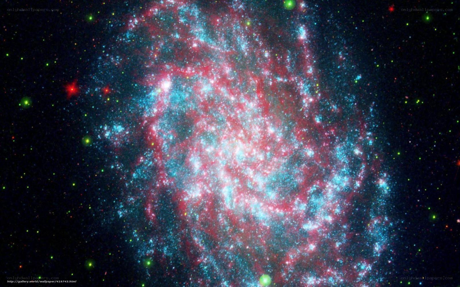 Spiral galaxy in deep space