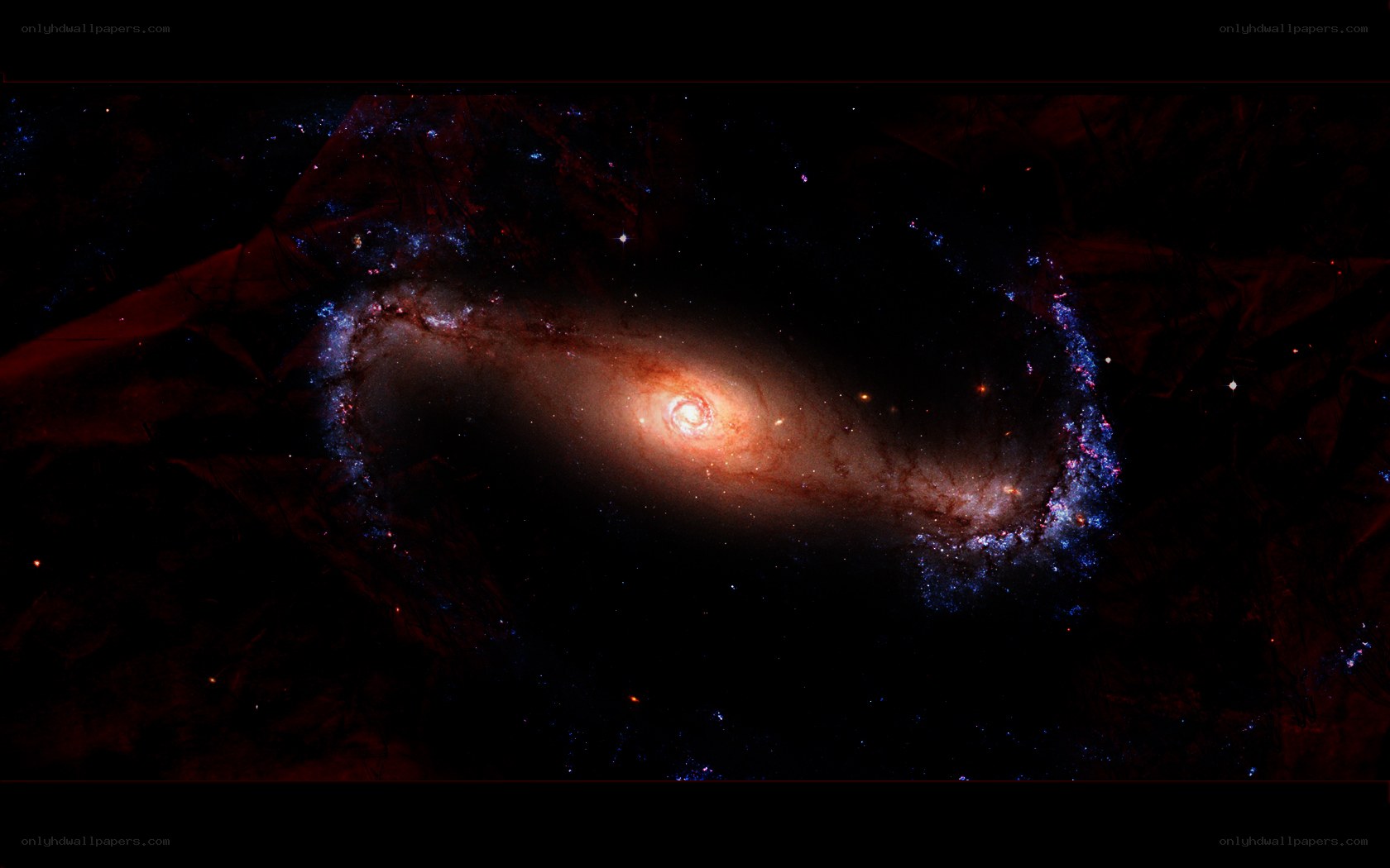 spiral galaxy in deep space