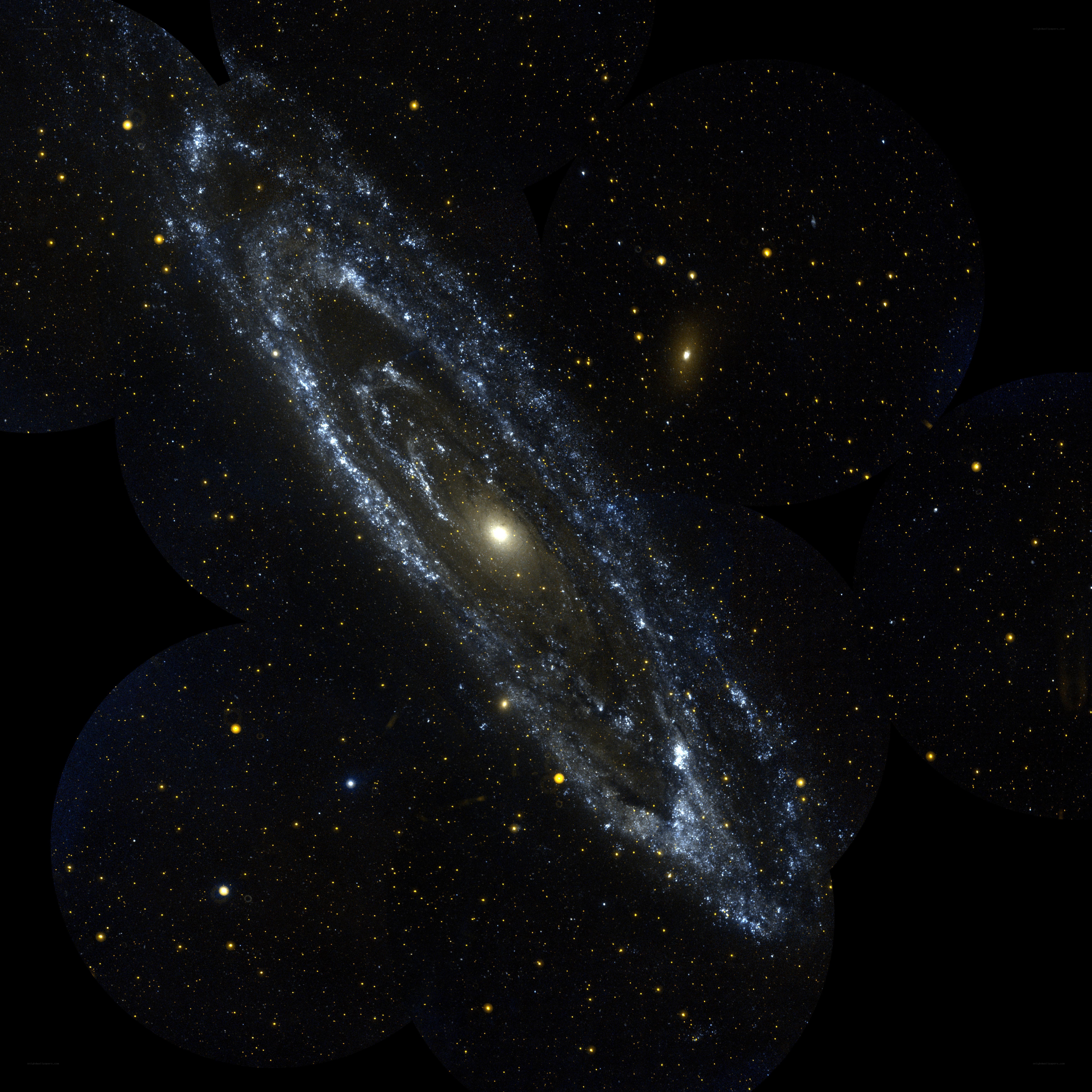 Spiral galaxy in deep space