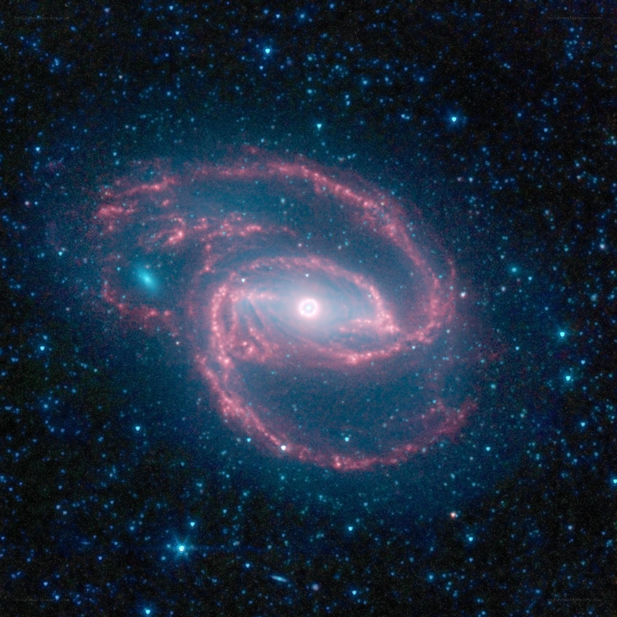 Spiral galaxy in deep space