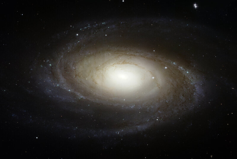 Spiral galaxy in deep space
