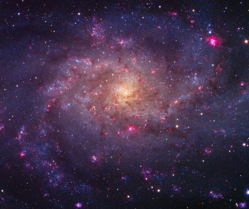 Spiral galaxy in deep space