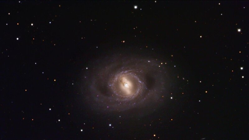 Spiral galaxy in deep space