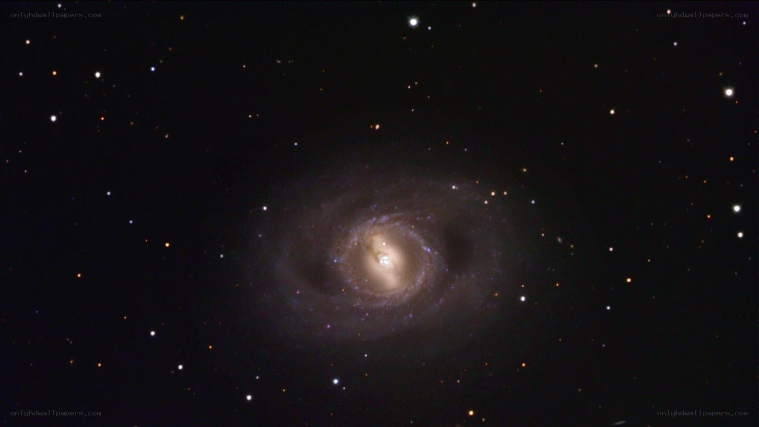 Spiral galaxy in deep space