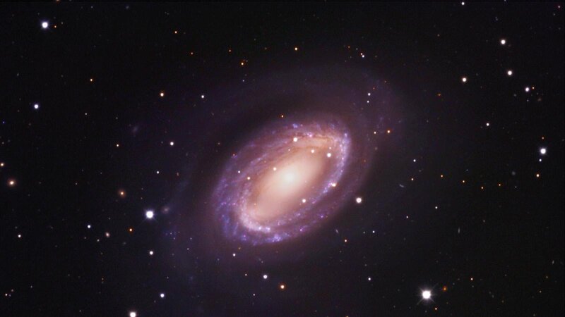 Spiral galaxy in deep space