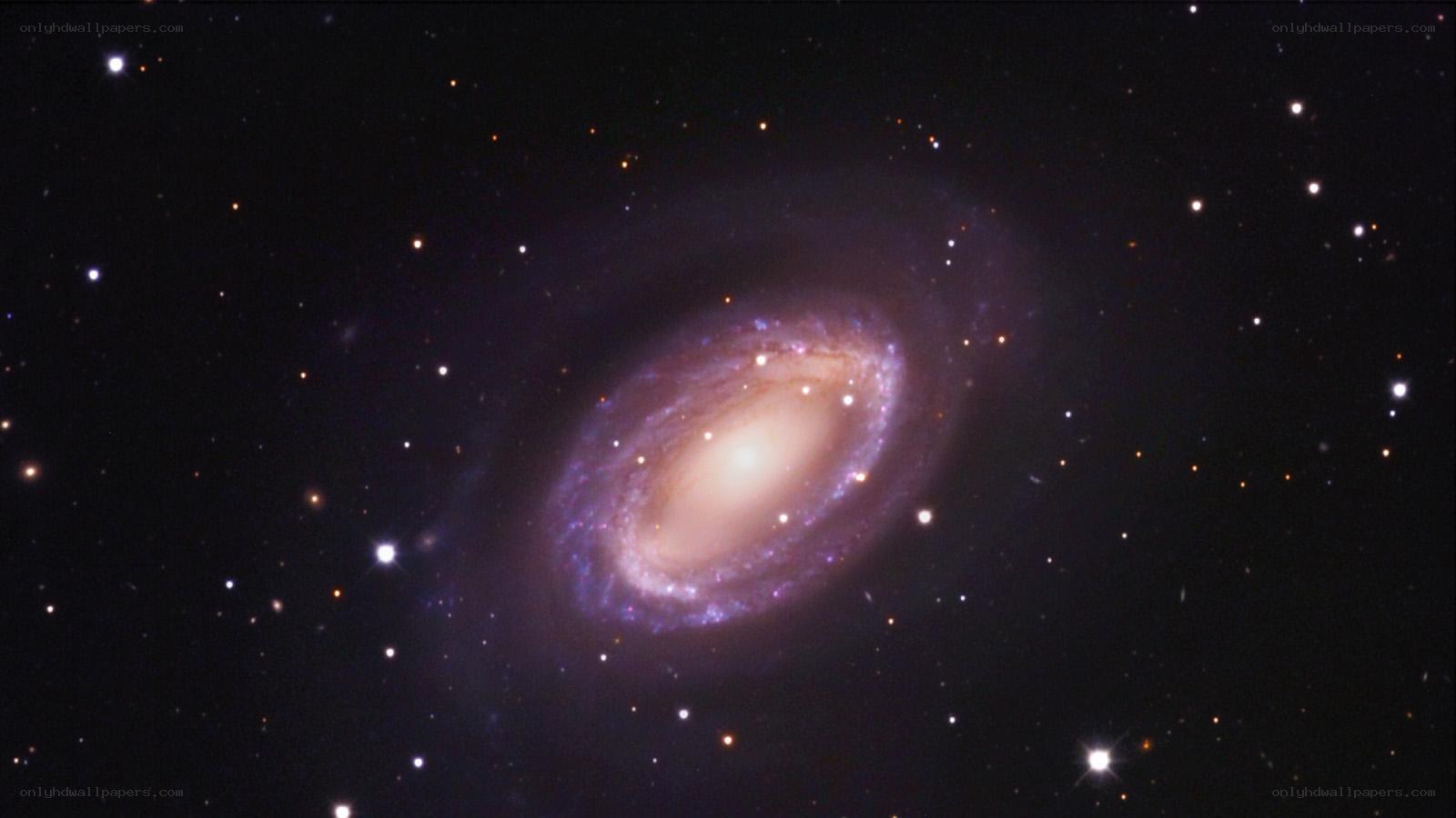 Spiral galaxy in deep space