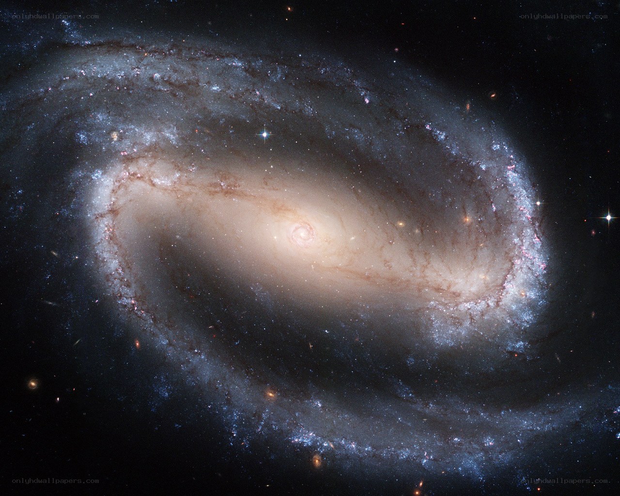 Spiral galaxy in deep space