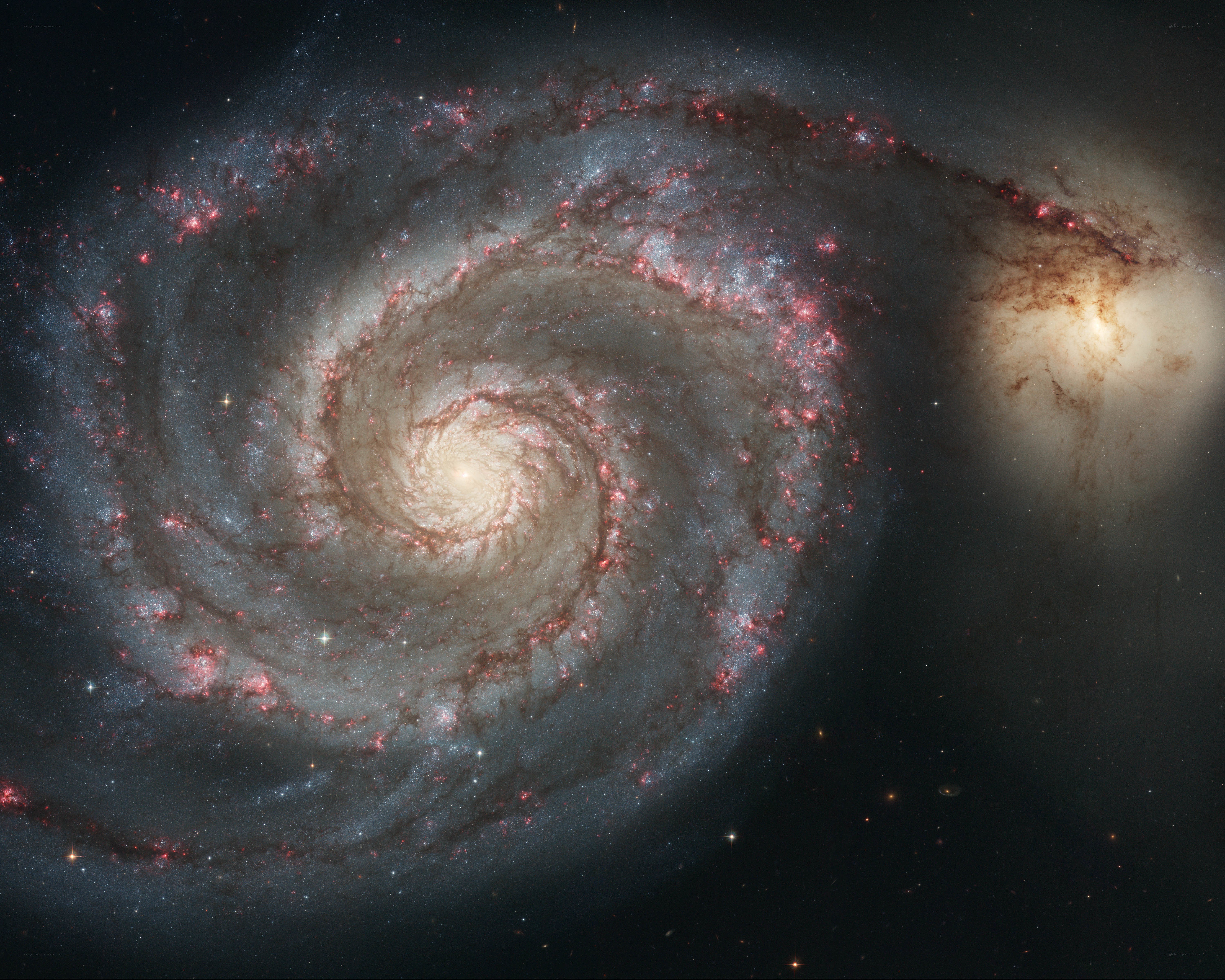 Spiral galaxy in deep space
