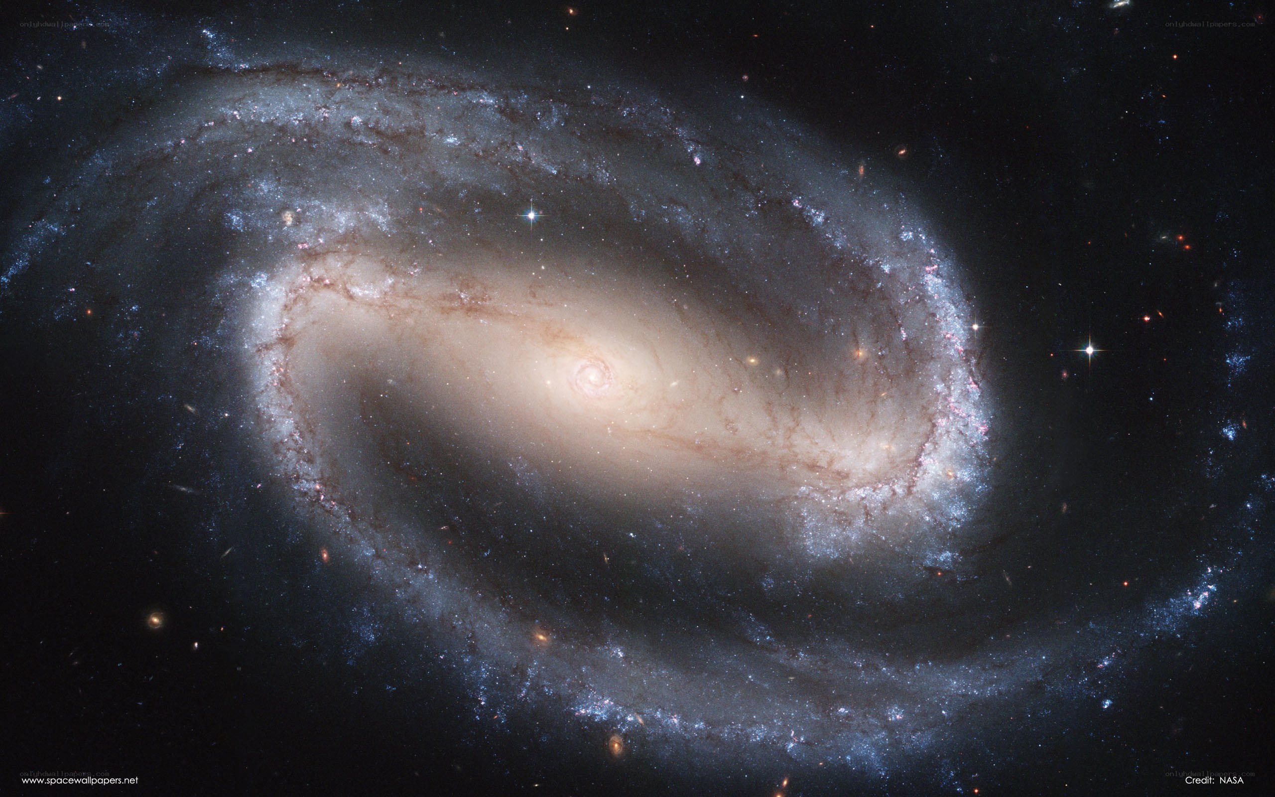 Spiral galaxy in deep space