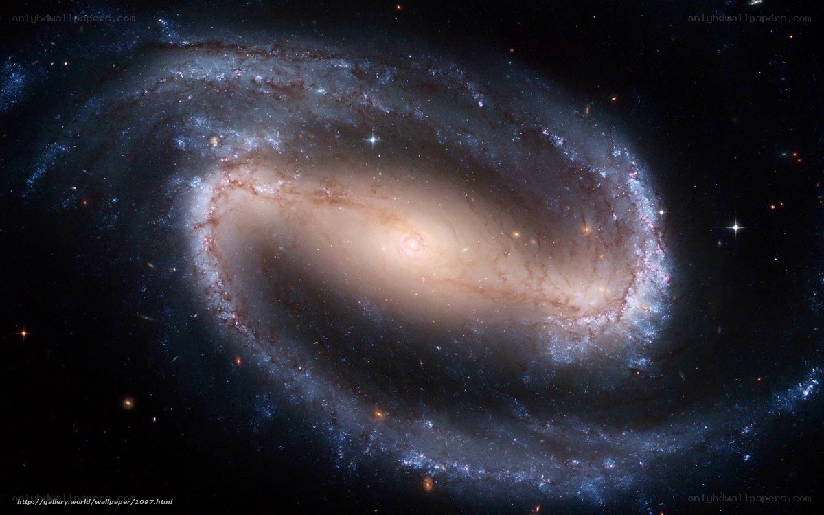 Spiral galaxy in deep space