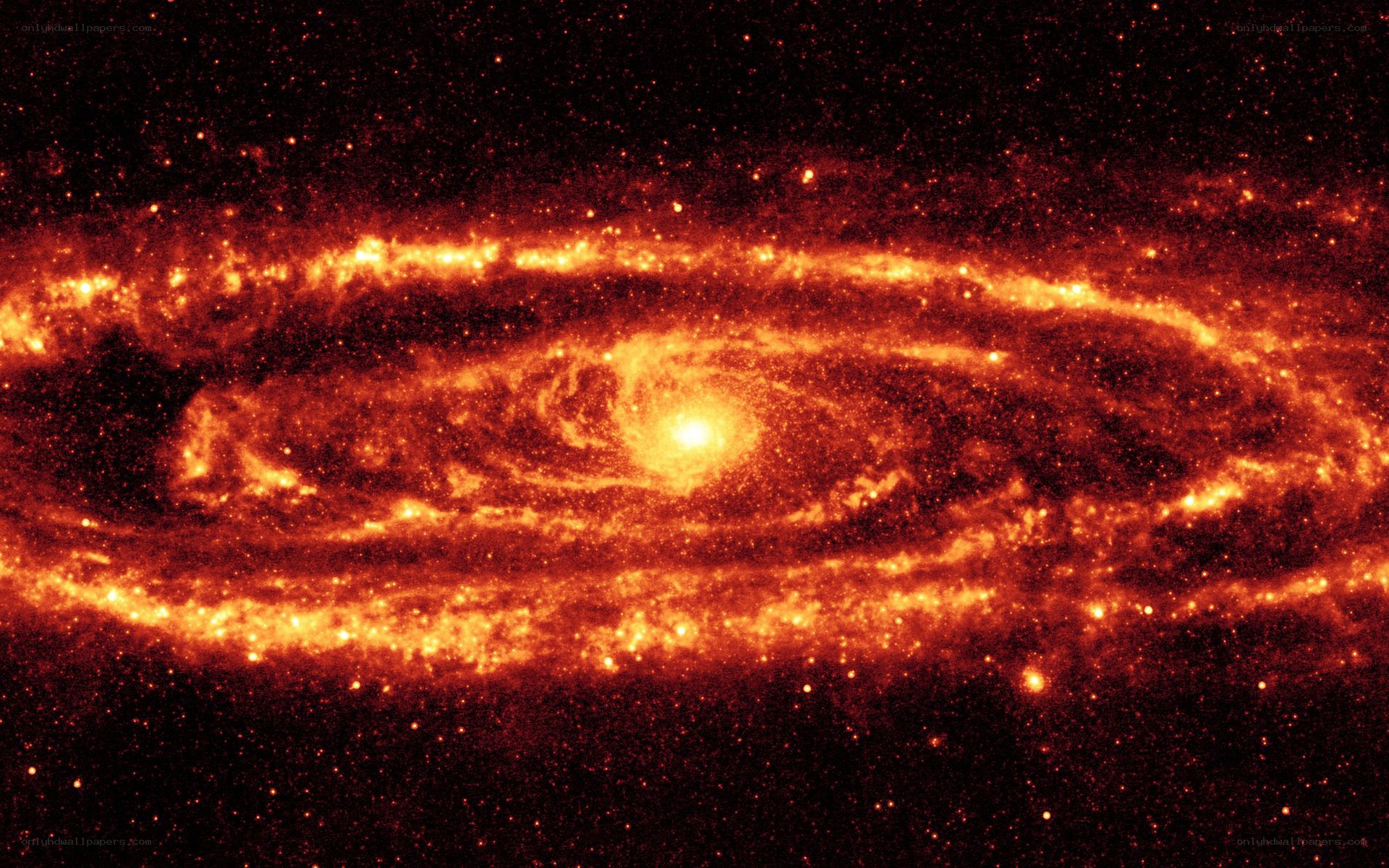 Spiral galaxy in infrared