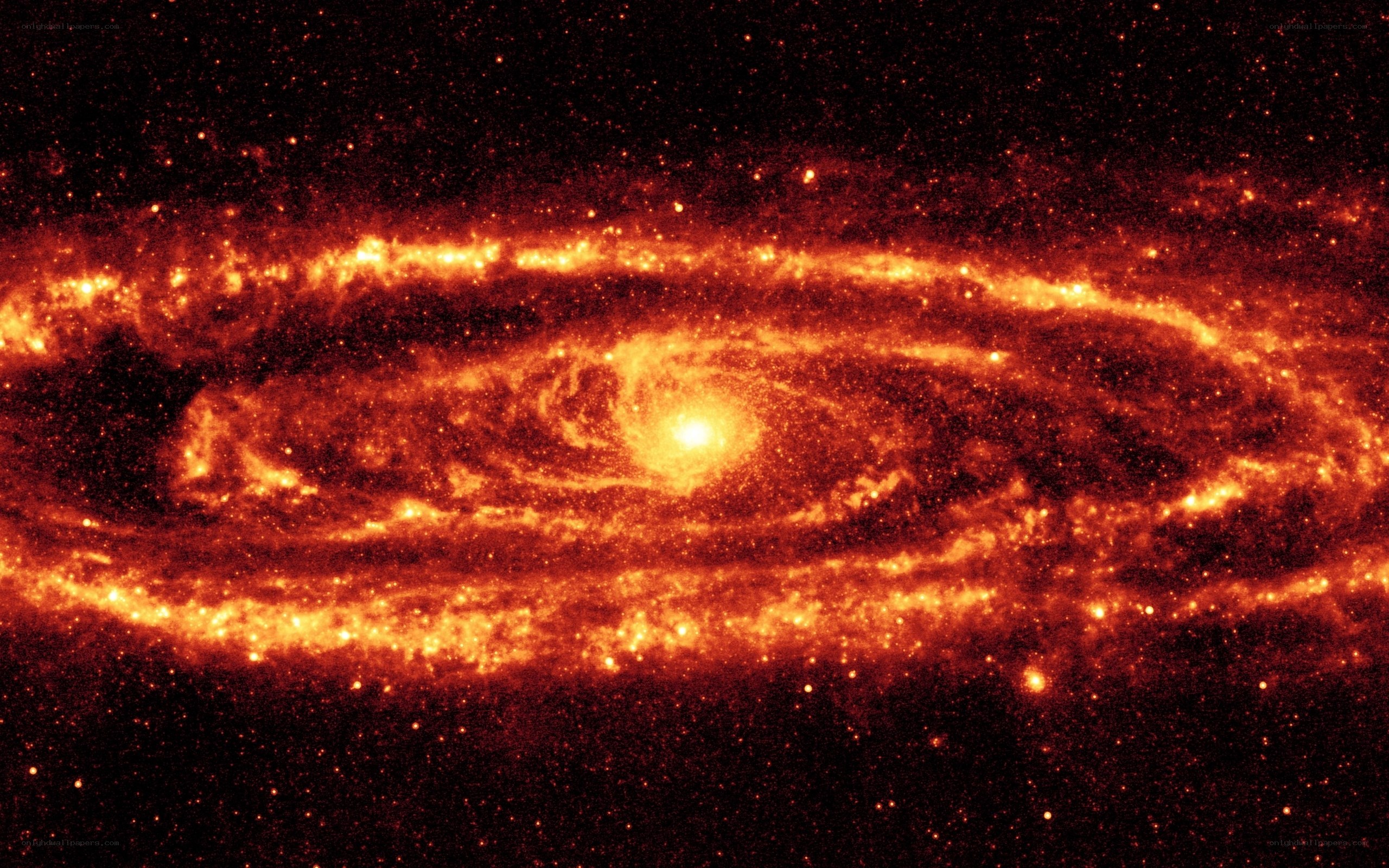 Spiral galaxy in infrared