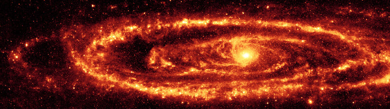 Spiral galaxy in infrared